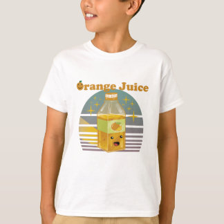 T-shirt Boîte à jus d'orange mignonne