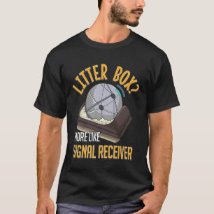 T-shirt Boîte à litière ou récepteur de signal Funny Cat U