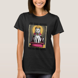 T-shirt Boîte à litière pour chat drôle Je suis le royal v
