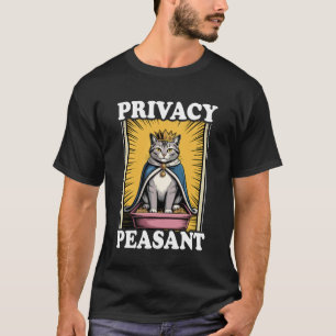 T-shirt Boîte à litière pour chat mignonne et privée Paysa