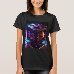 T-shirt Boîte à musique réfléchissante fractale Steampunk
