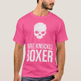 T-shirt boîte à ongles nu pour les Pugilistes Poin