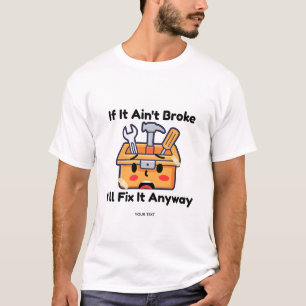T-shirt Boîte à outils drôle de bricoleur, blague de papa