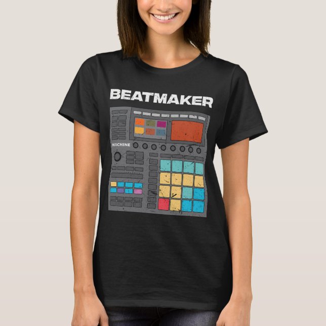 T-shirt Boîte à rythme Groovebox Émulateur Séquenceur MIDI (Devant)