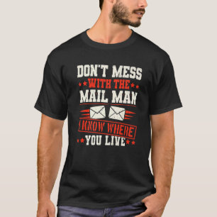 T-shirt Boîte aux lettres du bureau de poste du service de