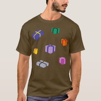 T-shirt Boîte cadeau couleur toon