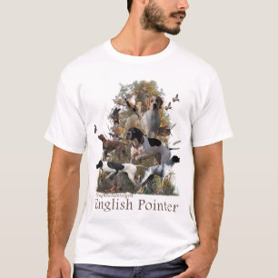 T-shirt Boîte cadeau d'oreiller de pointeur anglais