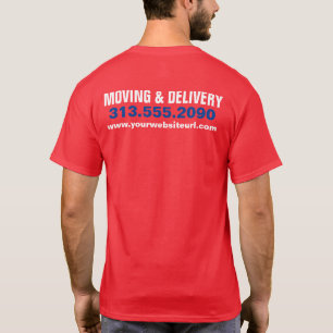 T-shirt Boîte Camion Moving Hauling Livraison Société