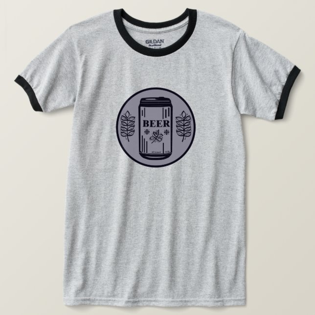 T-SHIRT BOÎTE DE BIÈRE (Design devant)