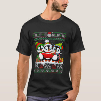T-shirt Boite de Noël Pingouin Lover Père Noël Pingouins N