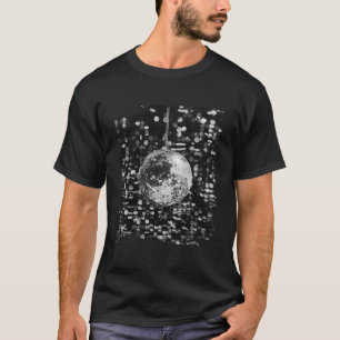 T-shirt Boîte de nuit à boule disco noir et blanc