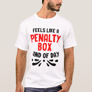 T-shirt Boîte de pénalité de hockey drôle de joueurs de ho