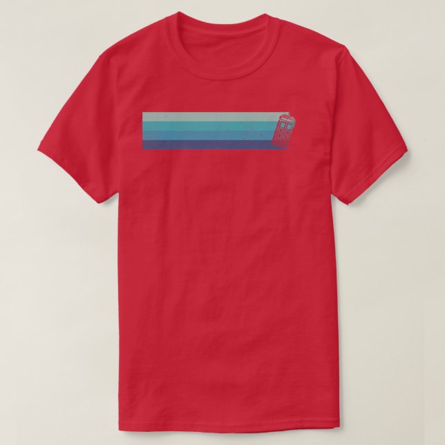 T-shirt Boîte de police vintage (Design devant)