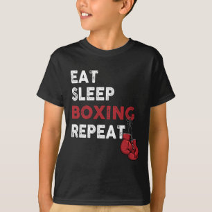 T-shirt Boîte de sommeil - Boxe de salle de gym Lover Boxe