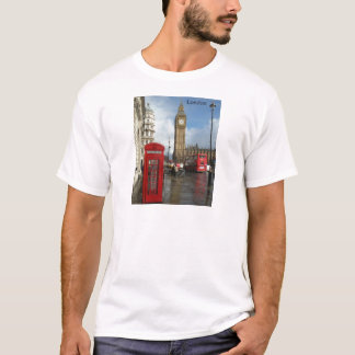 T-shirt Boîte de téléphone de Londres et Big Ben (St.K)