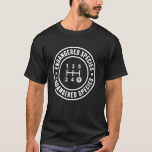 T-shirt Boîte de vitesses manuelle espèce en voie de dispa
