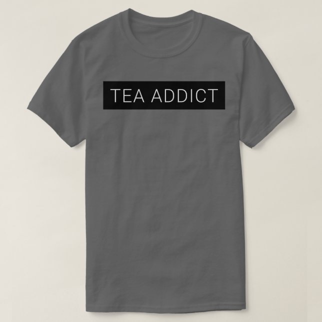 T-shirt Boîte noire pour addict au thé (Design devant)