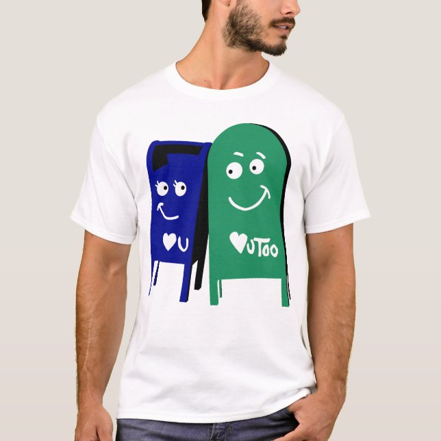 T-shirt boîtes aux lettres de Denver je t'aime (Devant)