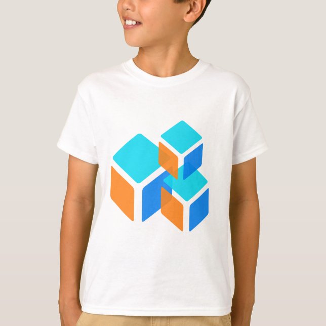 T-shirt Boîtes carrés (Devant)