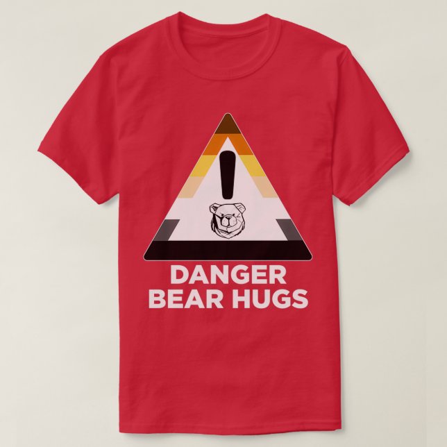 T-shirt Boîtes d'ours robustes en danger blanc (Design devant)