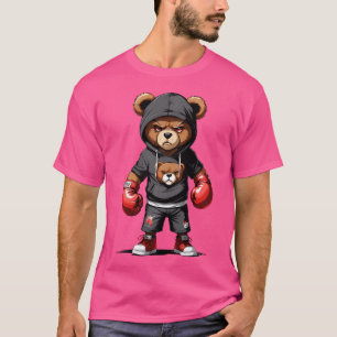 T-shirt Boîtier à gosse d'ours en peluche avec caisson de