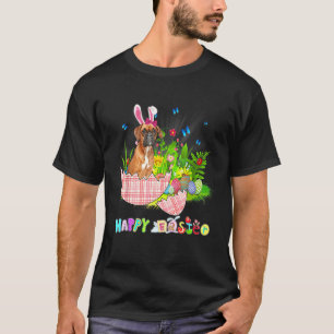 T-shirt Boîtier de lapin d'oeuf plat Jour de Pâques