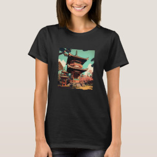 T-shirt Boîtier en fleurs de cerise vintage Graphique japo