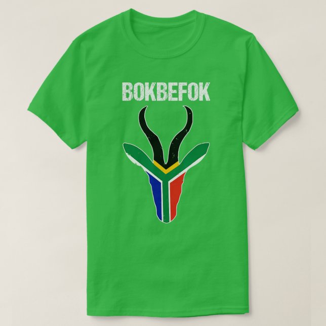 T-shirt Bokbefok South African Rugby Bokke South Africa Fl (Design devant)