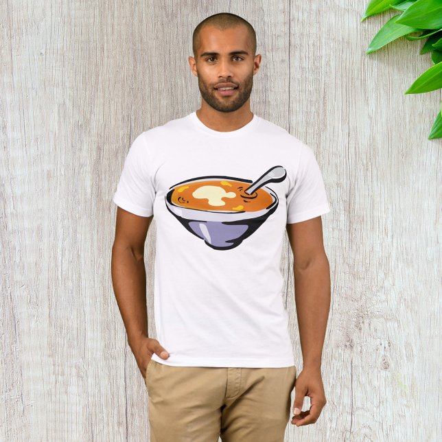 T-shirt Bol de soupe de tomates avec cuillère (Créateur téléchargé)