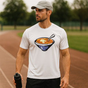 T-shirt Bol soupe de tomate avec cuillère