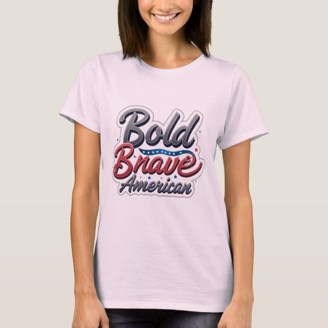T-shirt Bold American Statement Tee (Devant)