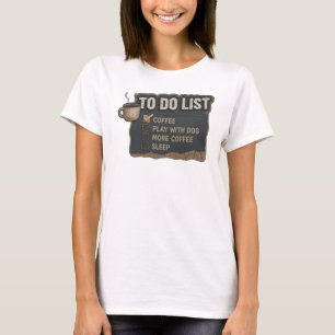 T-shirt Bold & Beautiful Gold CAFÉ JOUER AVEC CHIEN