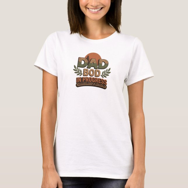 T-shirt Bold & Beautiful Papa GROS PROGRÈS Art wearable (Devant)