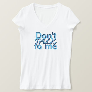 T-shirt Bold Black Blue Dont me parler