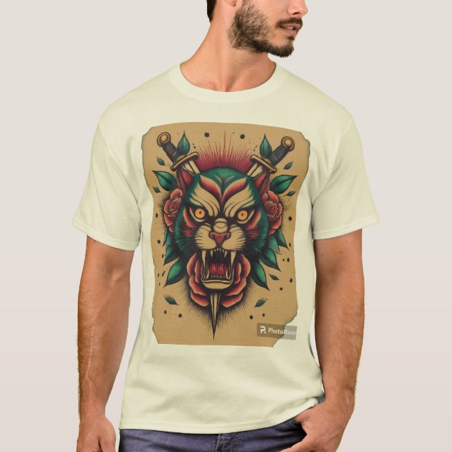 T-shirt Bold & Black : Sailor Jerry Flash. (Devant)