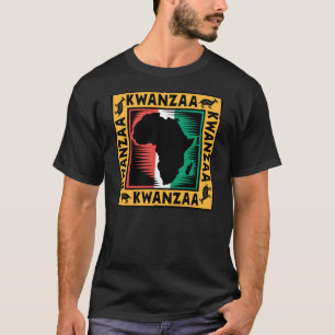 T-shirt Bold Kwanzaa avec l'Afrique