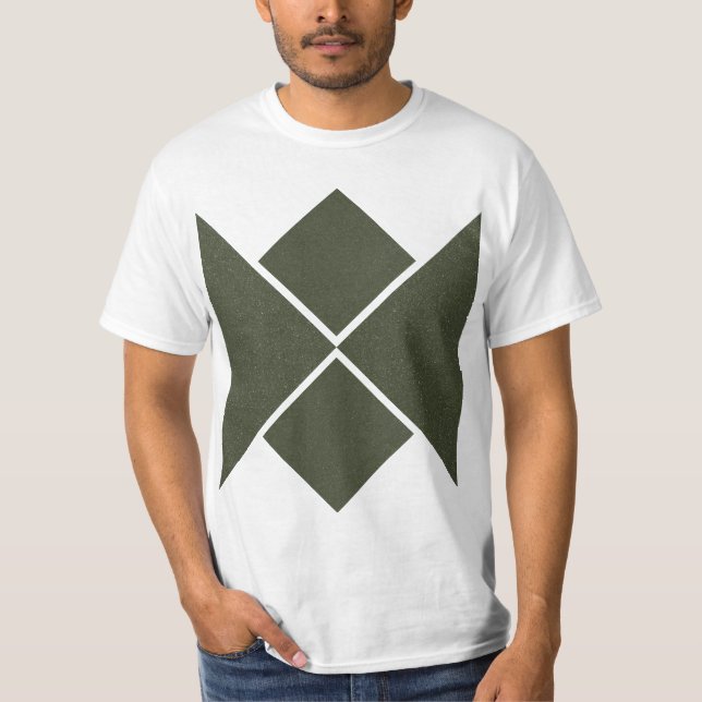 T-shirt Bold Moss Green, événement Abstrait Tee (Devant)