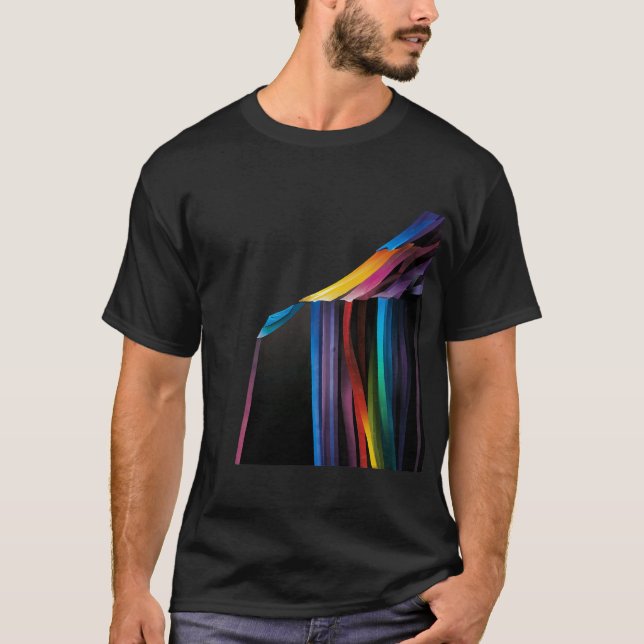 T-shirt Bold Neon Abstracts - OEuvres D'Art De Conception (Devant)
