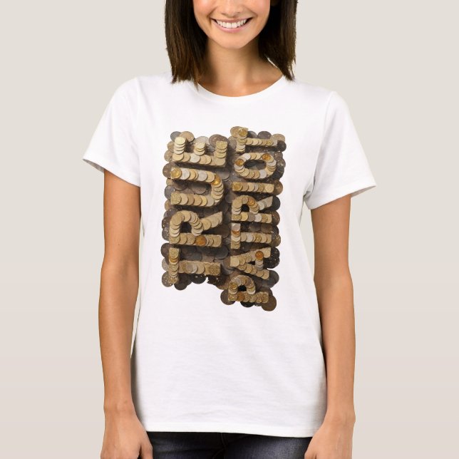 T-shirt Bold Or MONEY Design Moderne (Devant)