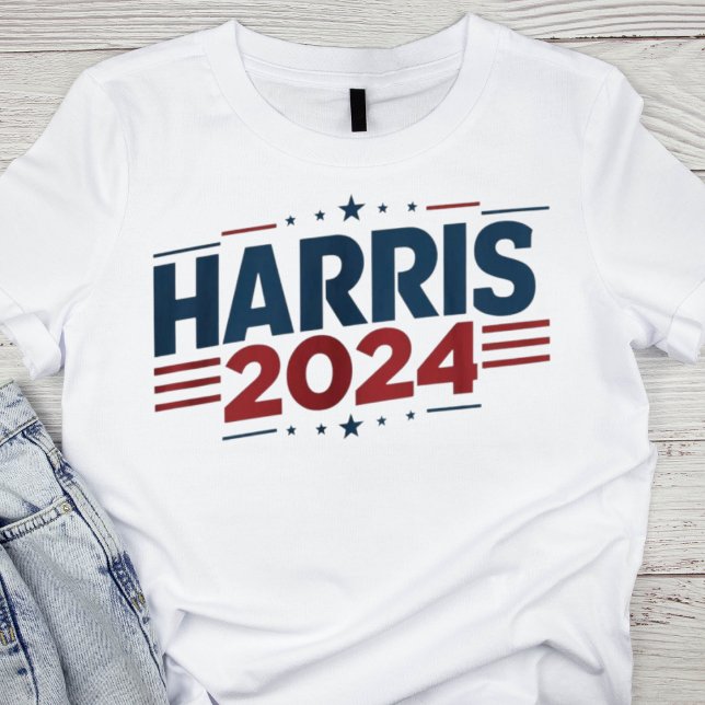 T-shirt Bold Patriotic Red, White, and Blue Harris 2024 (Créateur téléchargé)