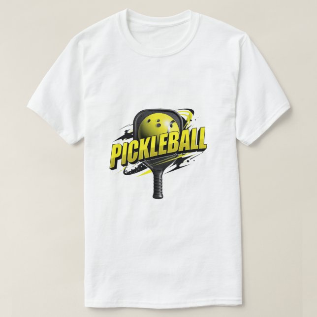 T-shirt Bold Pickleball Graphic Shirt | Modern Sport Typog (Design devant)