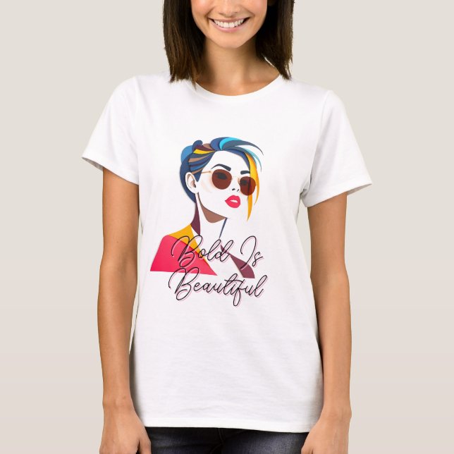 T-shirt Bold Pop Art Woman (Devant)
