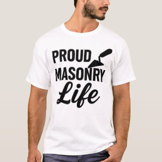 T-shirt Bold Proud Maçonnerie Vie