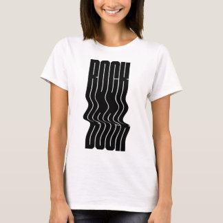 T-shirt bold Rock logo design