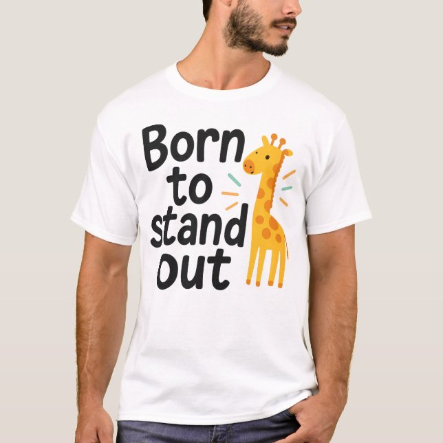 T-shirt Bold Spirit : Né pour se lever (Devant)