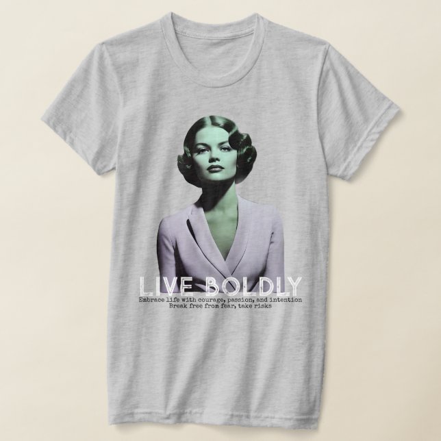 T-shirt BOLDLY LIVE (Poser)