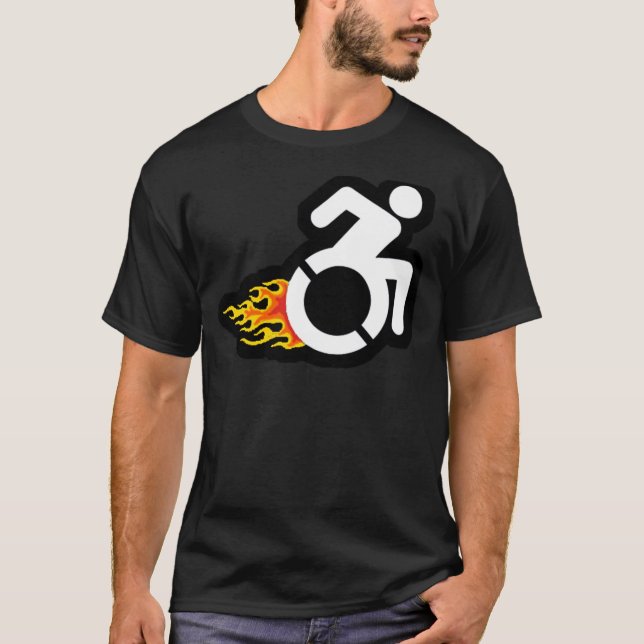 T-SHIRT BOLIDE EN FAUTEUIL ROULANT ! (Devant)
