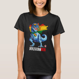 T-shirt Bolivianrex Fiers Dinosaur Dinosaur Sauru, Drapeau