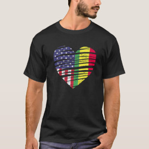 T-shirt Bolivie American Gros Coeur USA Patriot Heritage