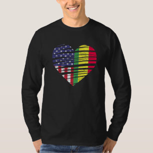 T-shirt Bolivie American Gros Coeur USA Patriot Heritage